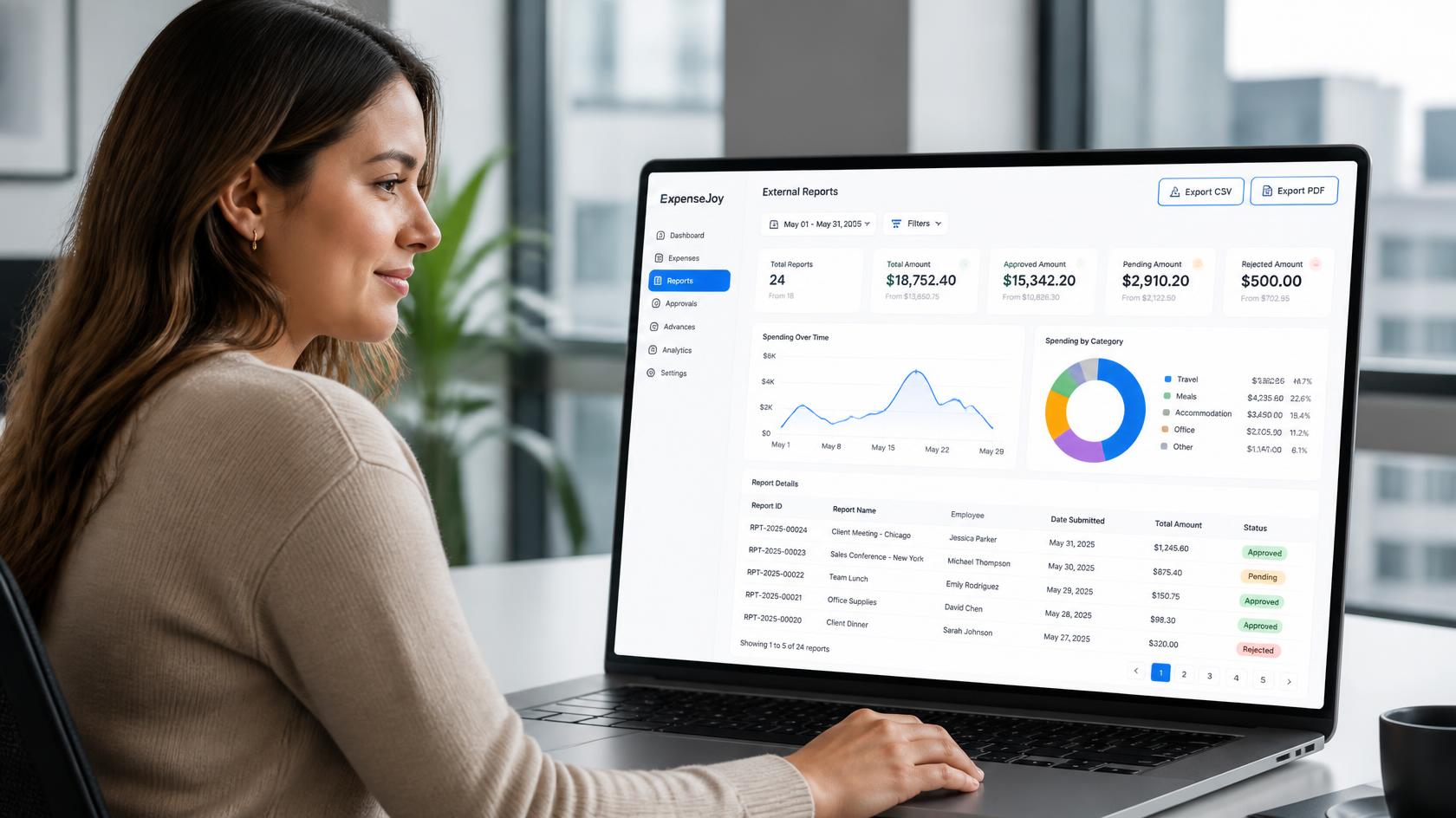 ExpenseJoy Report Dashboard